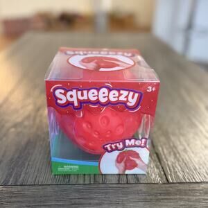 Sunny Days Jumbo Squeezy Strawberry Viral Squishy Novelty Sensory Fidget Toy New